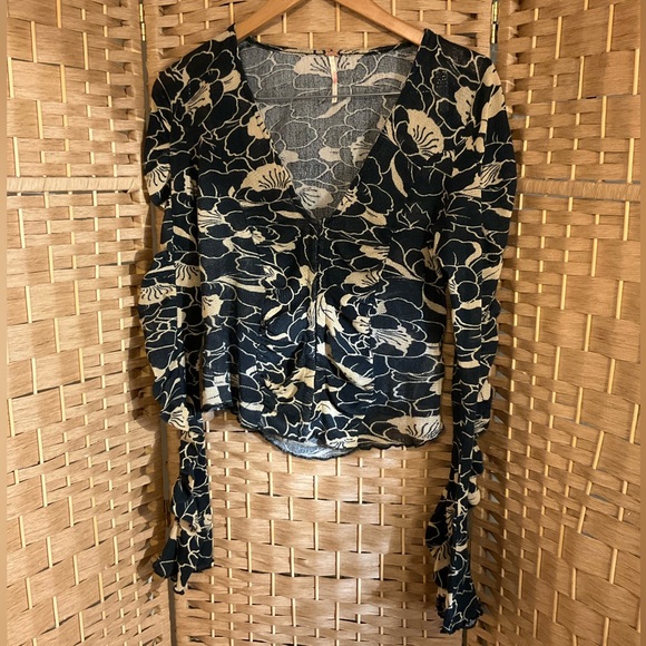 Free People Floral Knit Cardigan - Picture 5 of 12